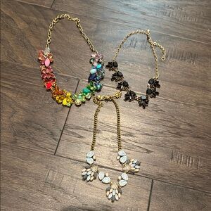 J Crew Statement Necklaces Lot of 3!!!